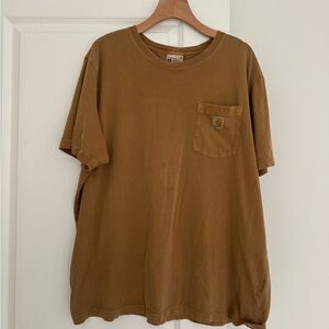 Carhartt men’s brown short sleeve relaxed fit t-shirt top size XXL 2XL